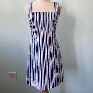 Mumu Blue white and blue striped casual dress